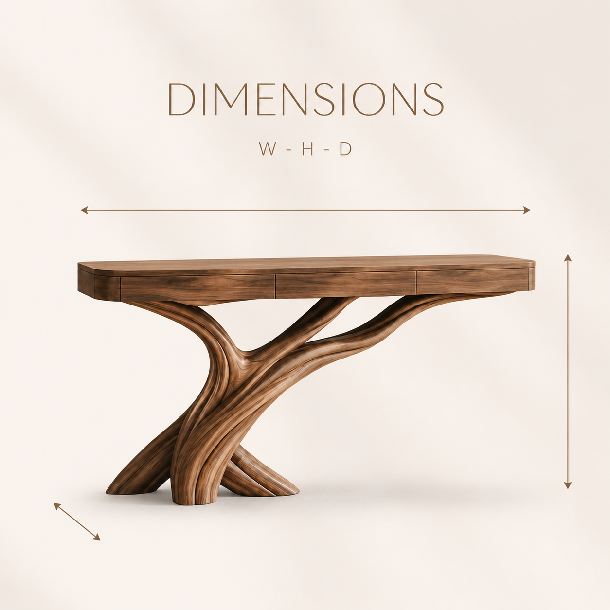 Rowan Hollow Form Console Table - Design 352 - product image 08