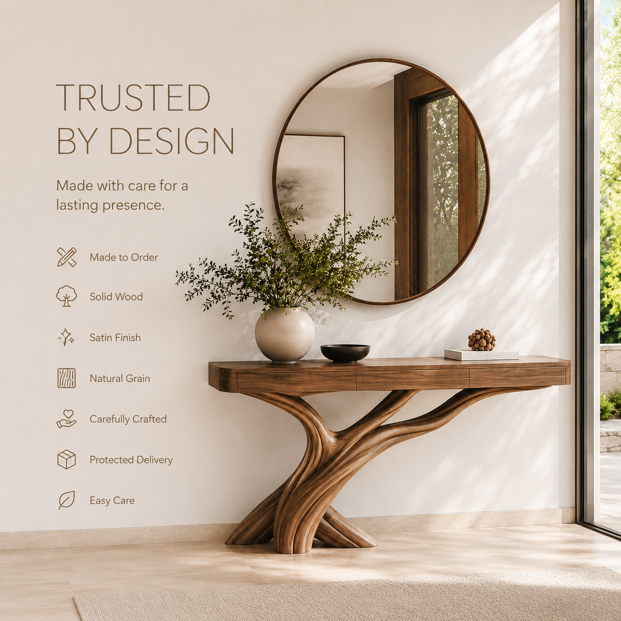 Rowan Hollow Form Console Table - Design 352 - product image 09