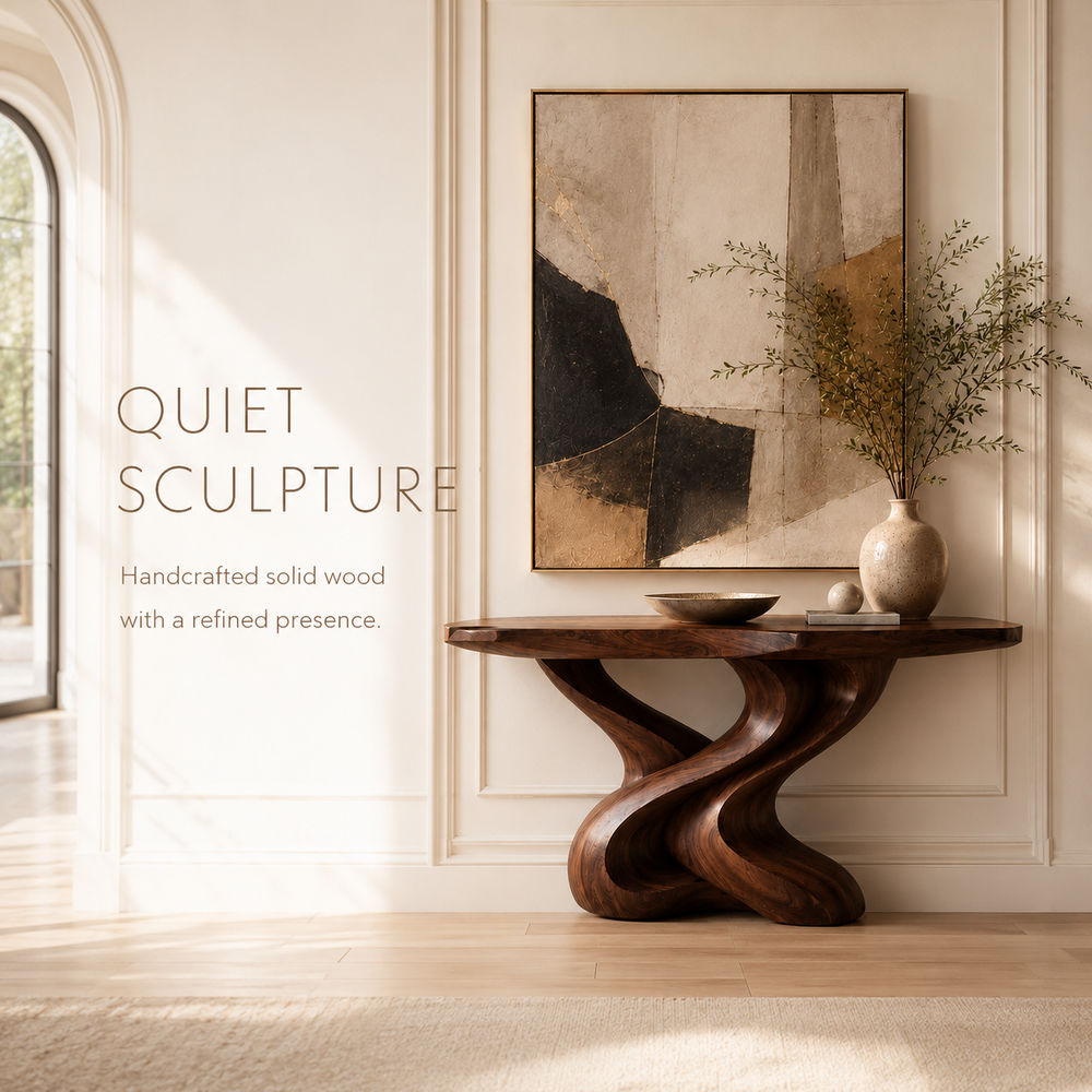 Brielle Sculpted Hall Console Table - Design 353 - product image 02