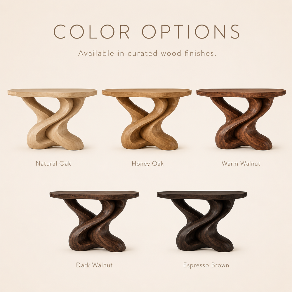 Brielle Sculpted Hall Console Table - Design 353 - product image 03