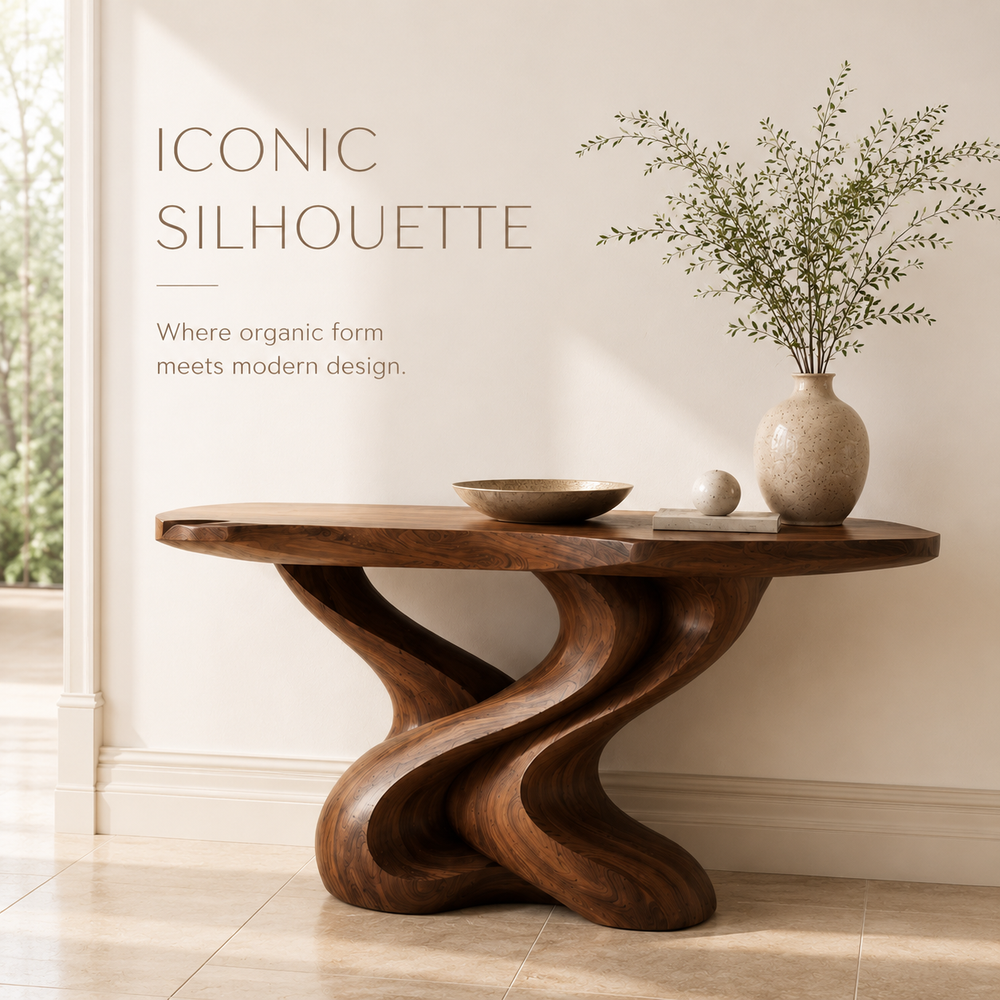 Brielle Sculpted Hall Console Table - Design 353 - product image 04