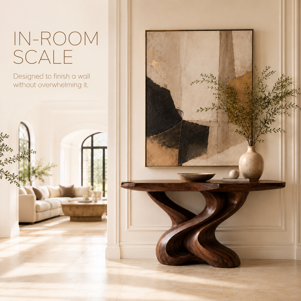 Brielle Sculpted Hall Console Table - Design 353 - product image 05