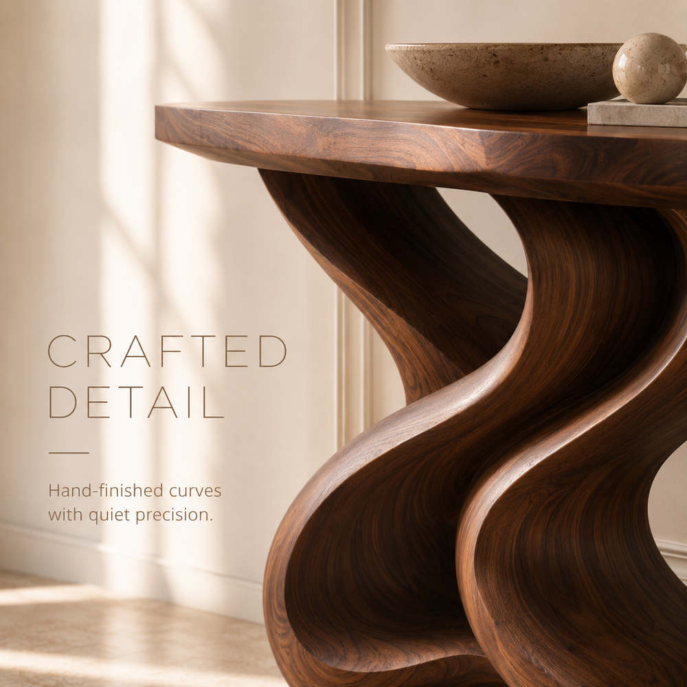 Brielle Sculpted Hall Console Table - Design 353 - product image 07