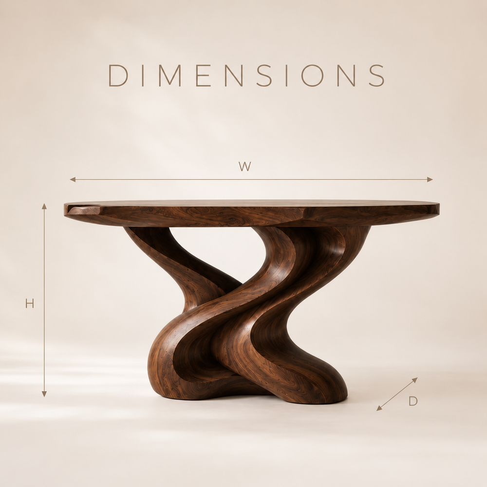 Brielle Sculpted Hall Console Table - Design 353 - product image 09