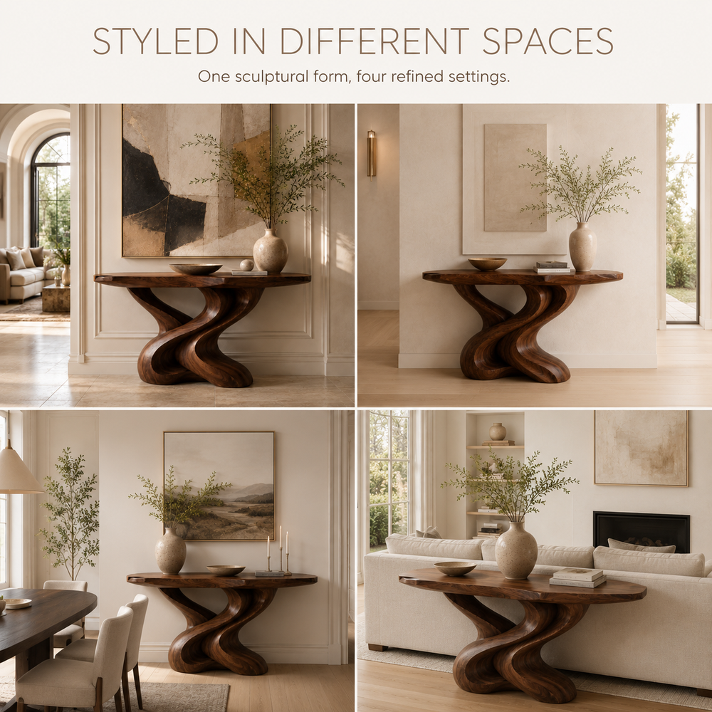 Brielle Sculpted Hall Console Table - Design 353 - product image 11
