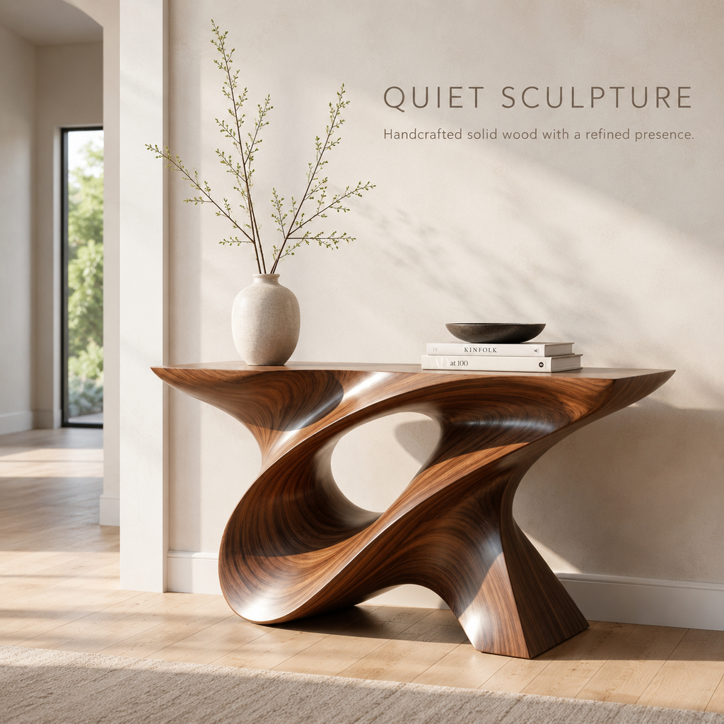 Selene Rounded Foyer Console Table - Design 355 - product image 02