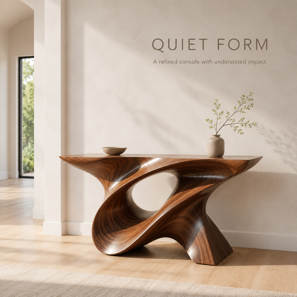 Selene Rounded Foyer Console Table - Design 355 - product image 03