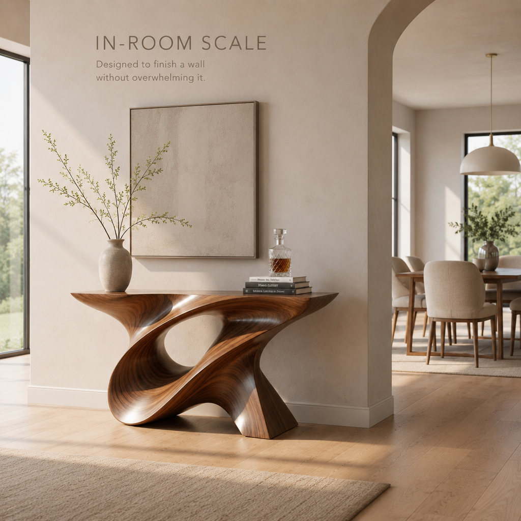 Selene Rounded Foyer Console Table - Design 355 - product image 04