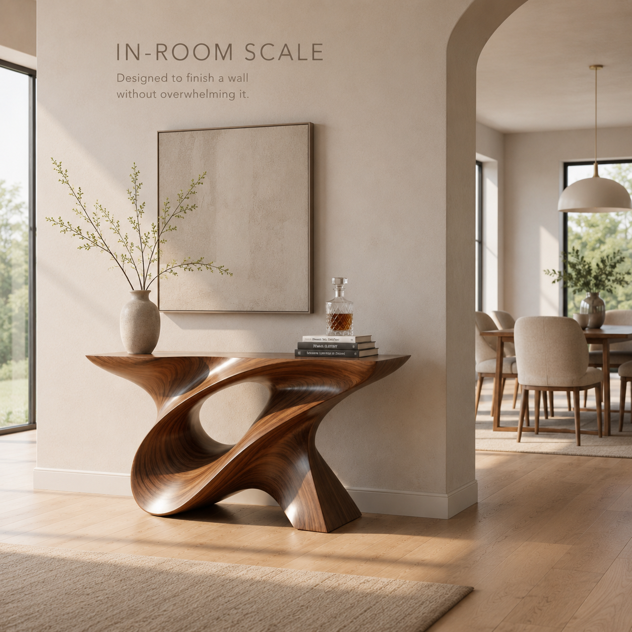 Selene Rounded Foyer Console Table - Design 355 - product image 04