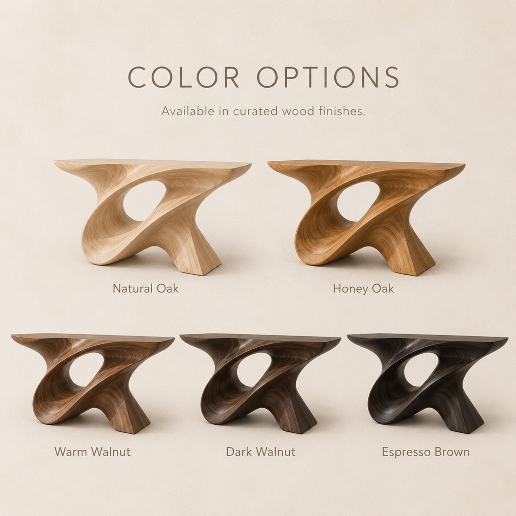 Selene Rounded Foyer Console Table - Design 355 - product image 11