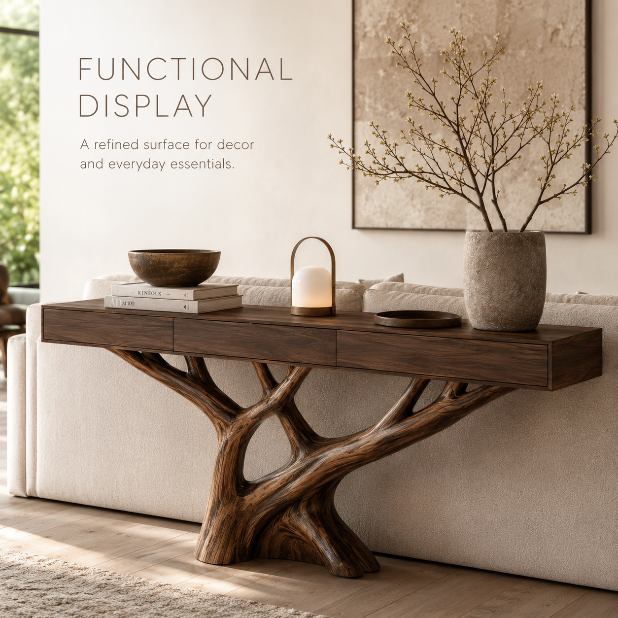Vale Sculptural Entry Console Table - Design 359 - product image 07