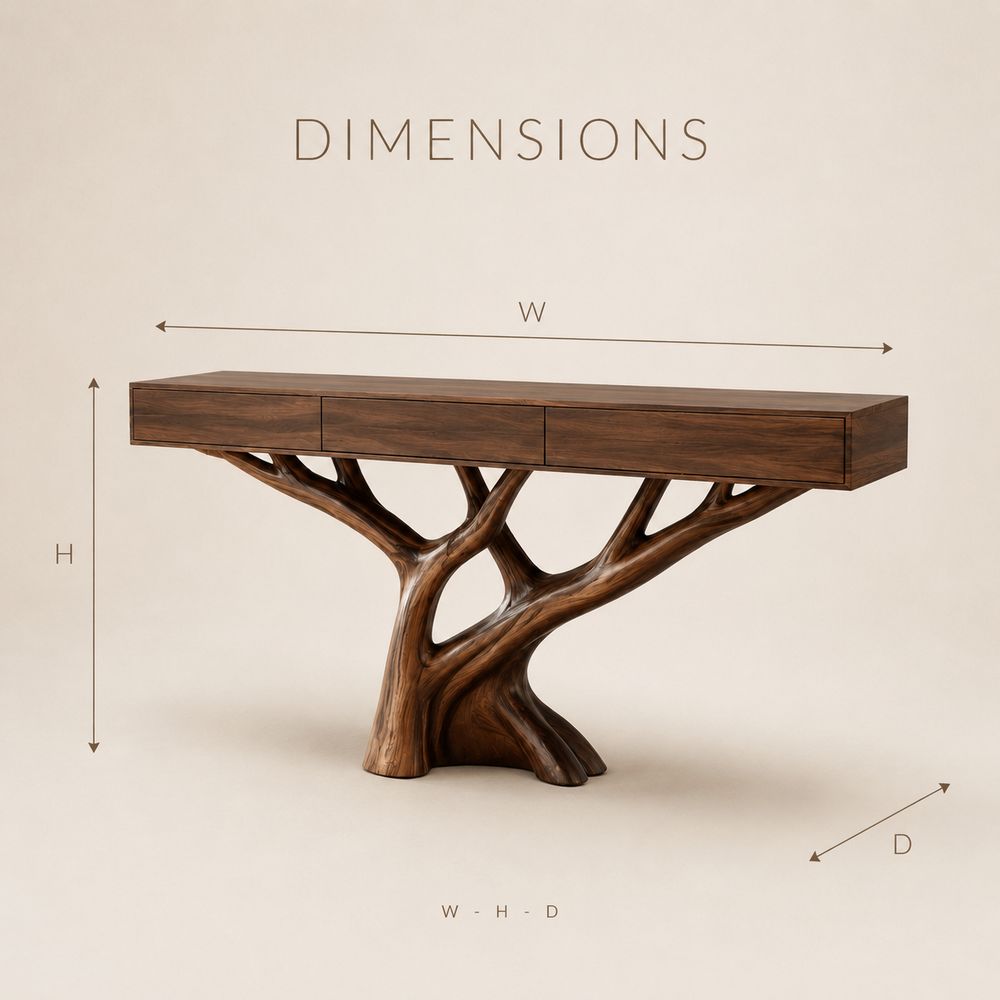 Vale Sculptural Entry Console Table - Design 359 - product image 08