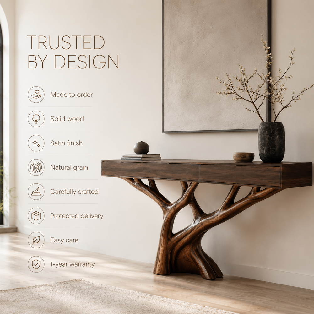 Vale Sculptural Entry Console Table - Design 359 - product image 10