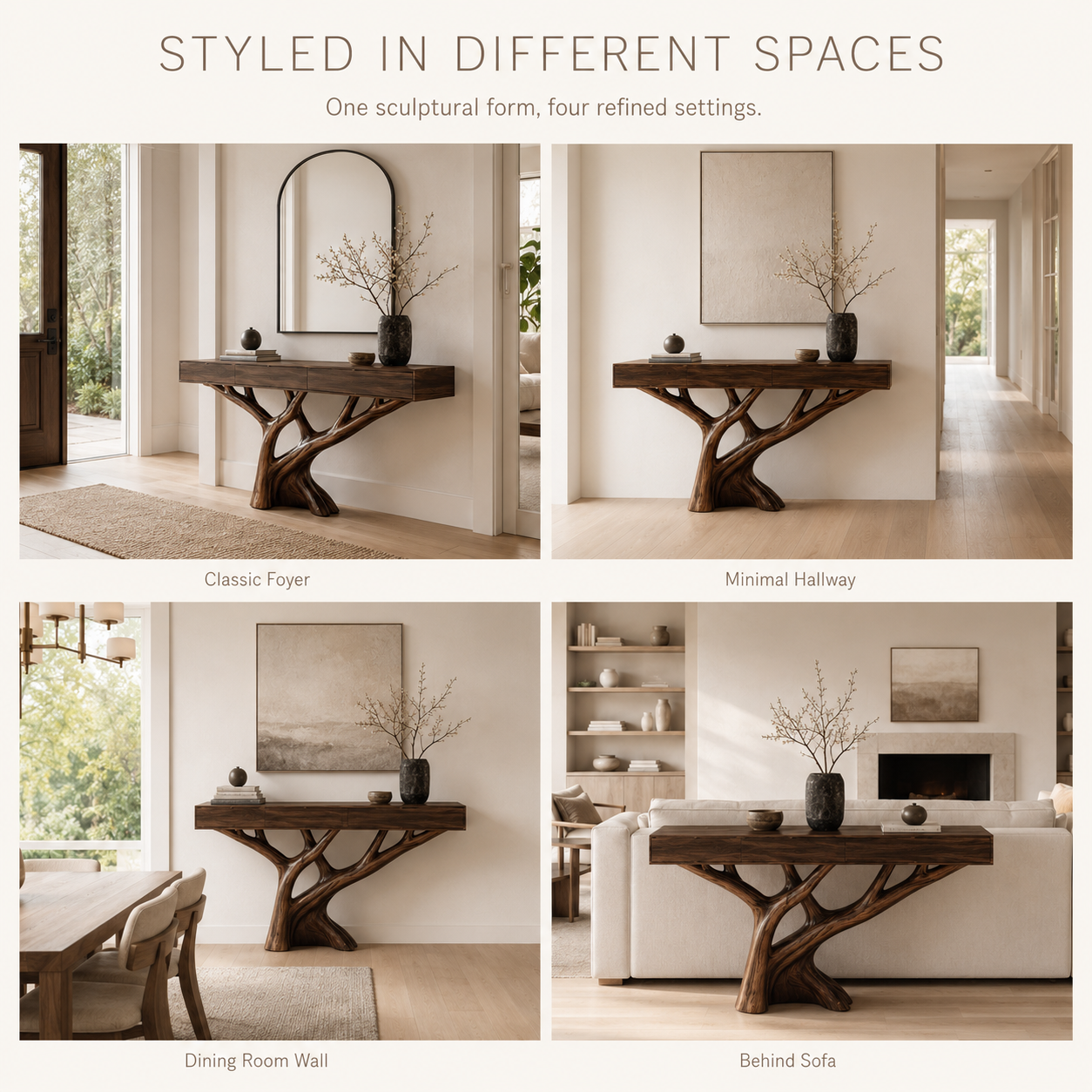 Vale Sculptural Entry Console Table - Design 359 - product image 11