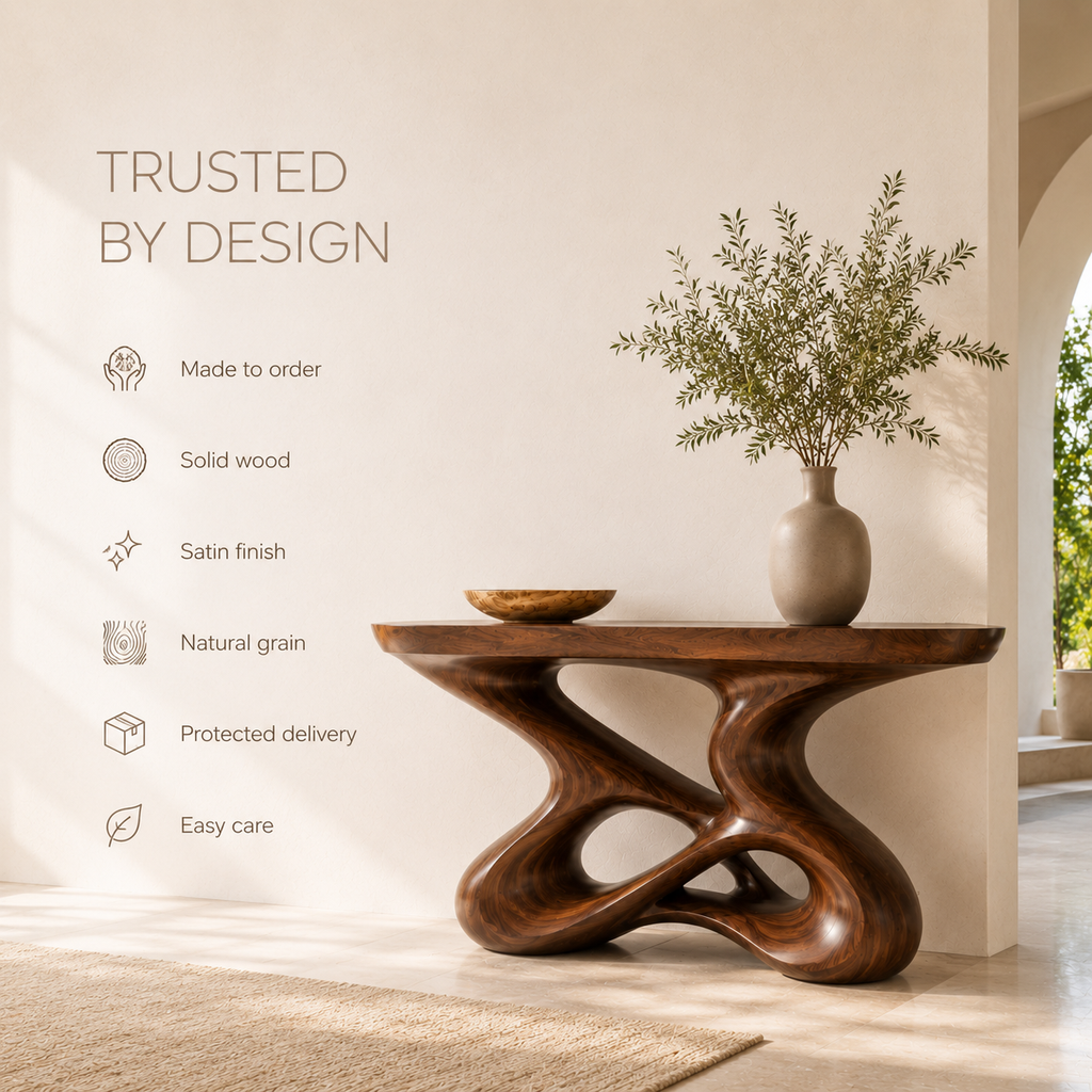 Celine Warm Modern Console Table - Design 361 - product image 09