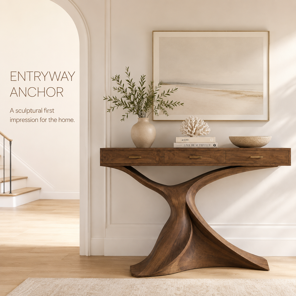 Aurelle Sculptural Console Table - Design 365 - product image 02