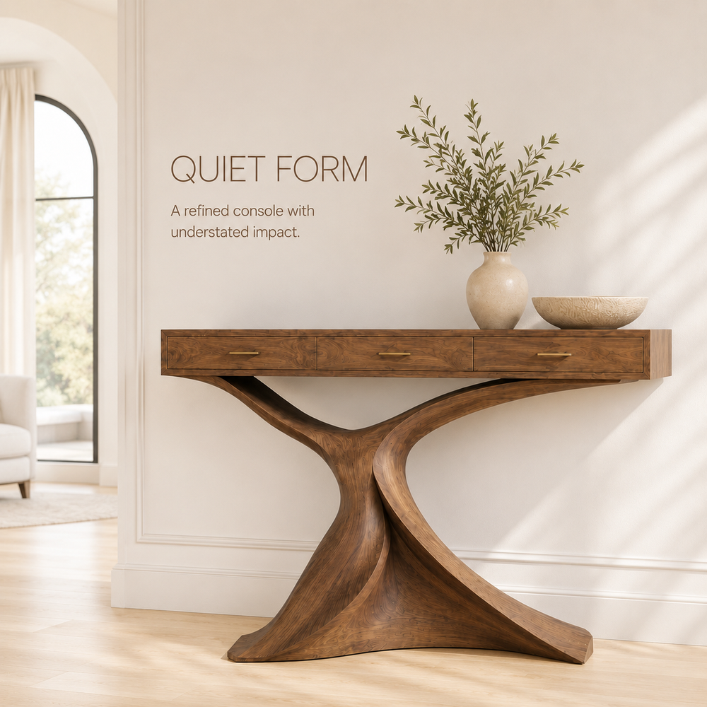 Aurelle Sculptural Console Table - Design 365 - product image 03
