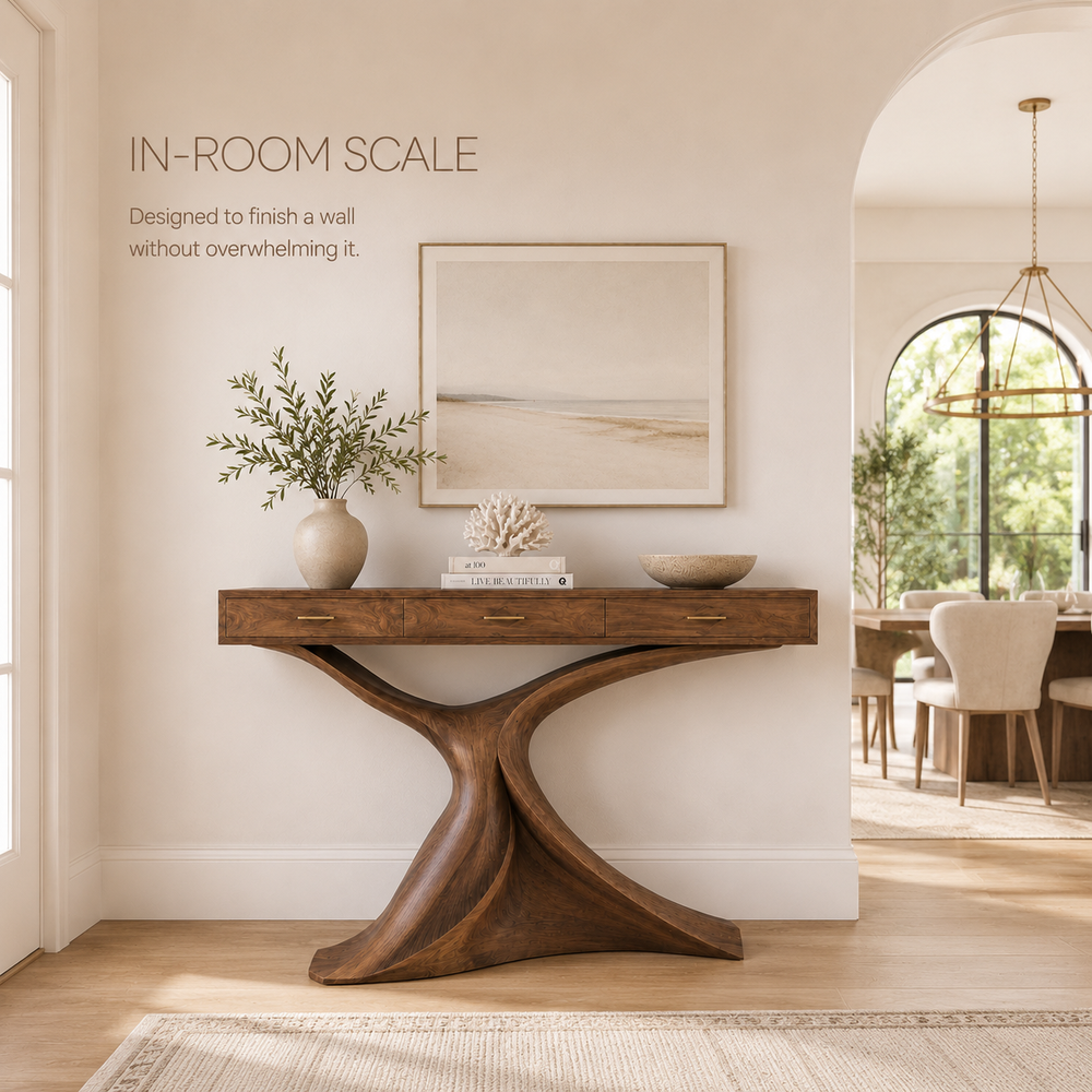 Aurelle Sculptural Console Table - Design 365 - product image 05