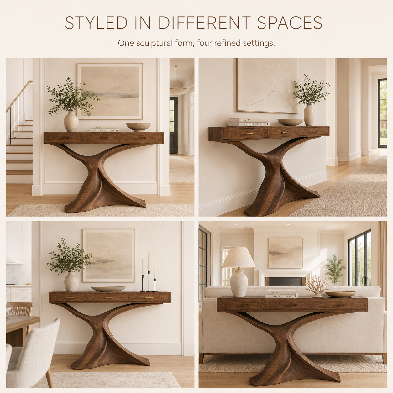 Aurelle Sculptural Console Table - Design 365 - product image 10