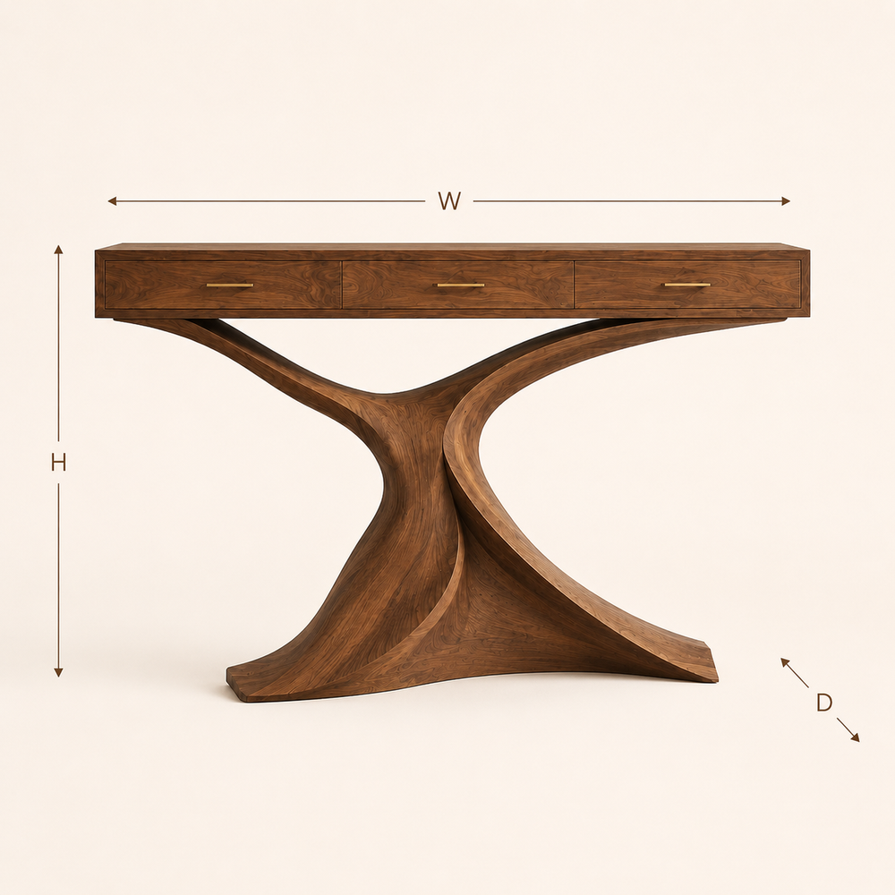 Aurelle Sculptural Console Table - Design 365 - product image 11