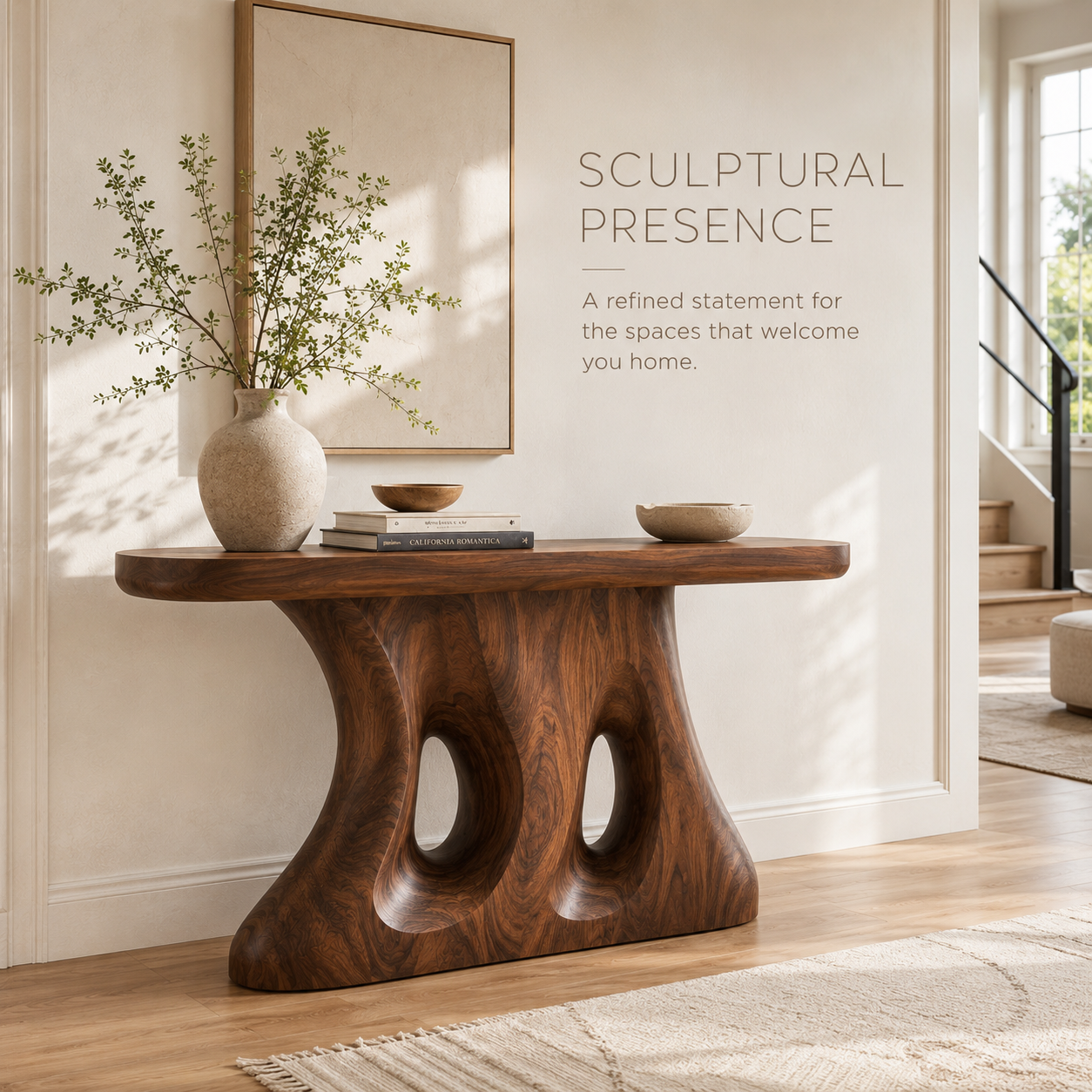 Soren Rounded Wood Console Table - Design 368 - product image 02