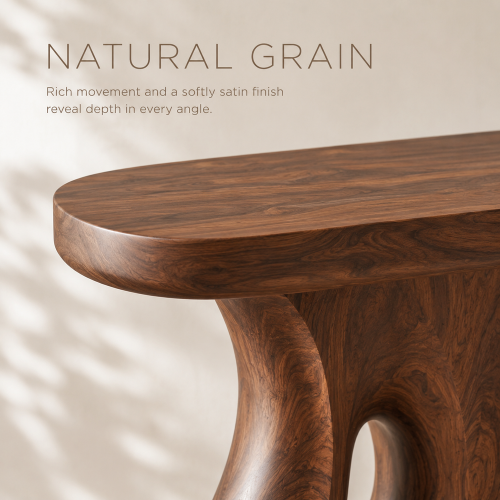 Soren Rounded Wood Console Table - Design 368 - product image 05