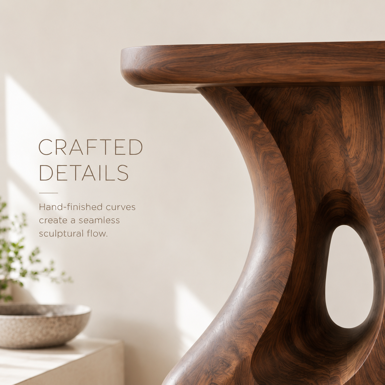 Soren Rounded Wood Console Table - Design 368 - product image 06