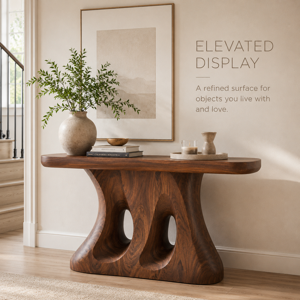 Soren Rounded Wood Console Table - Design 368 - product image 07