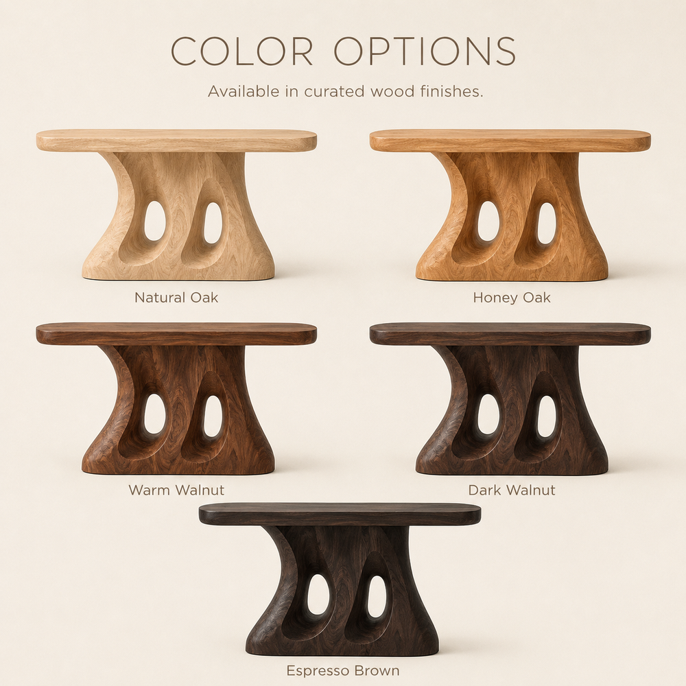 Soren Rounded Wood Console Table - Design 368 - product image 11
