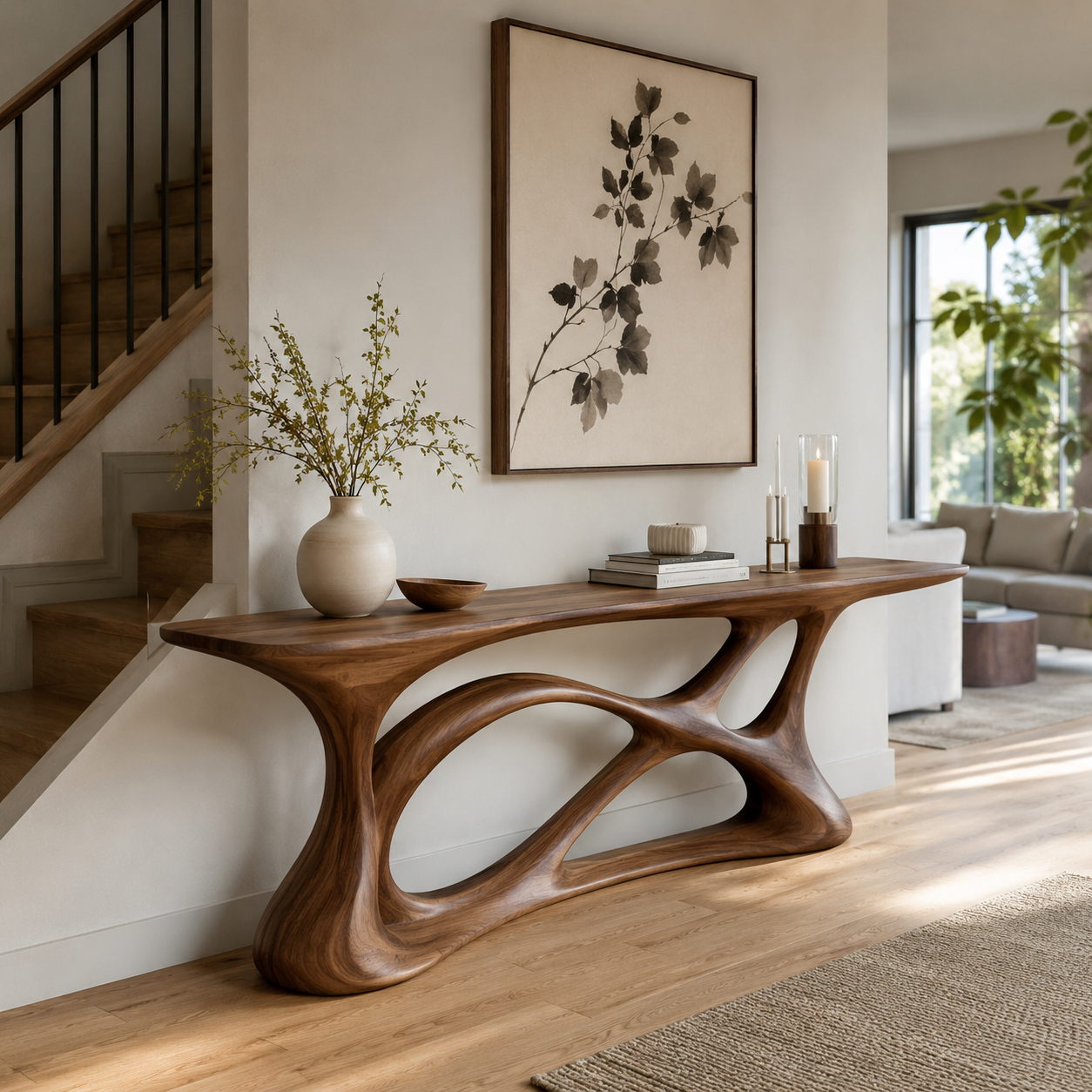 Liora Warm Walnut Console Table - Design 372 - main view