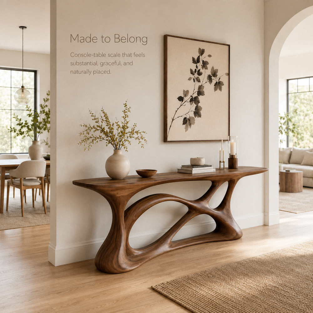 Liora Warm Walnut Console Table - Design 372 - product image 03