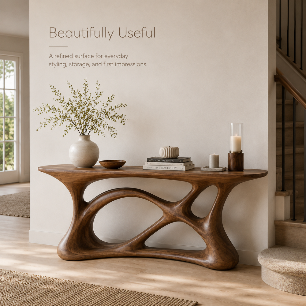 Liora Warm Walnut Console Table - Design 372 - product image 06