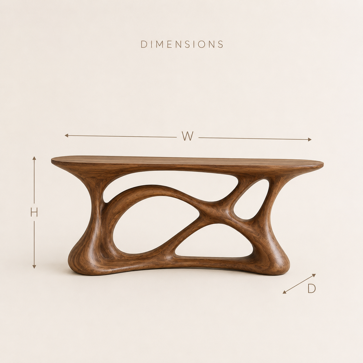 Liora Warm Walnut Console Table - Design 372 - product image 07
