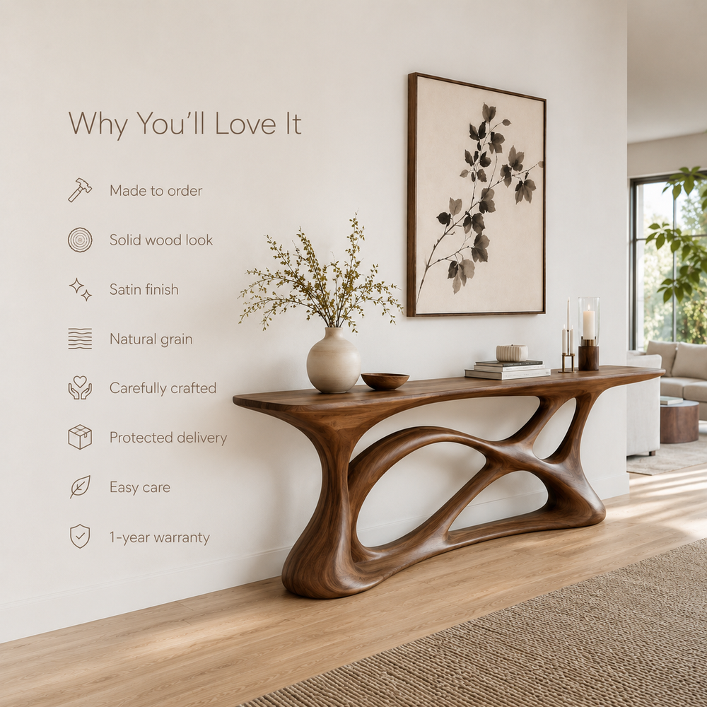 Liora Warm Walnut Console Table - Design 372 - product image 08