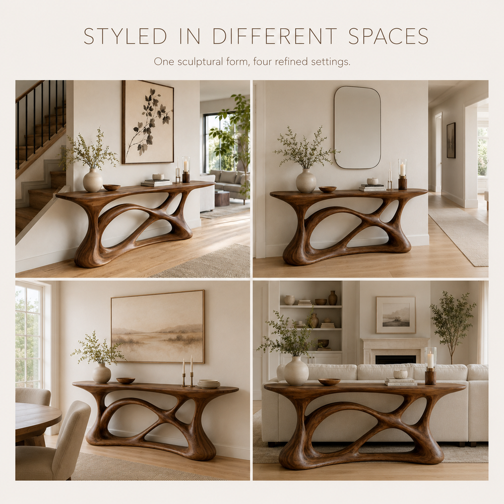 Liora Warm Walnut Console Table - Design 372 - product image 09