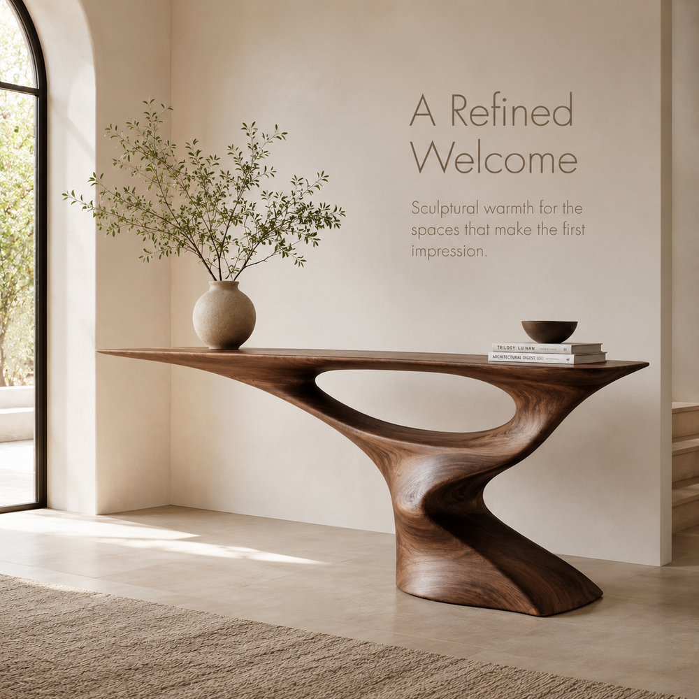 Brielle Sculpted Hall Console Table - Design 374 - product image 02