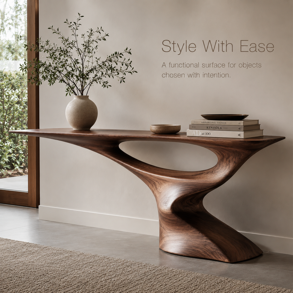 Brielle Sculpted Hall Console Table - Design 374 - product image 07