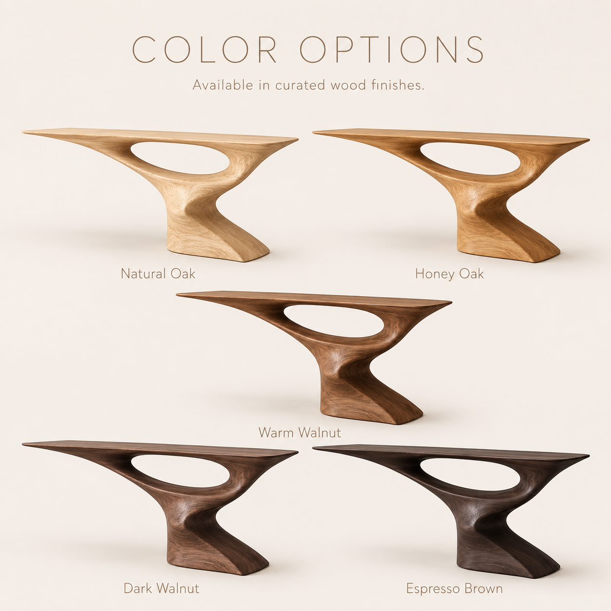 Brielle Sculpted Hall Console Table - Design 374 - product image 11