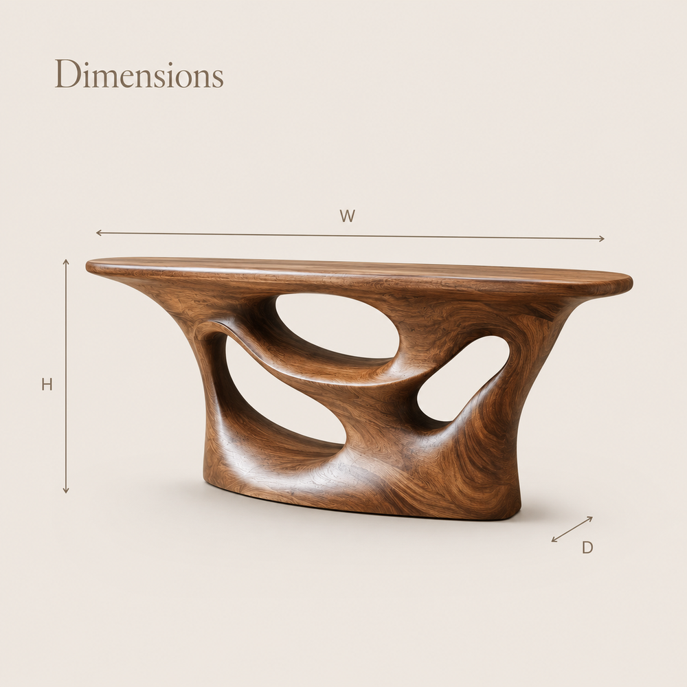 Orin Organic Modern Console Table - Design 375 - product image 08