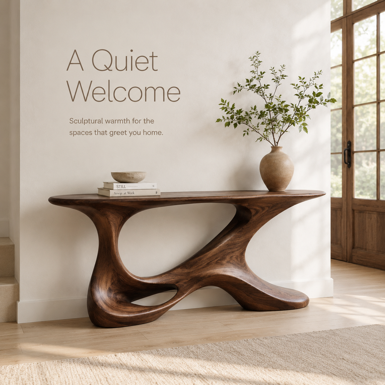 Selene Rounded Foyer Console Table - Design 376 - product image 02