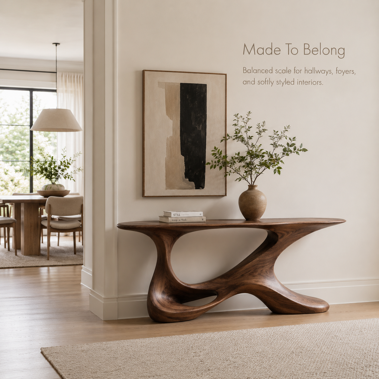 Selene Rounded Foyer Console Table - Design 376 - product image 04