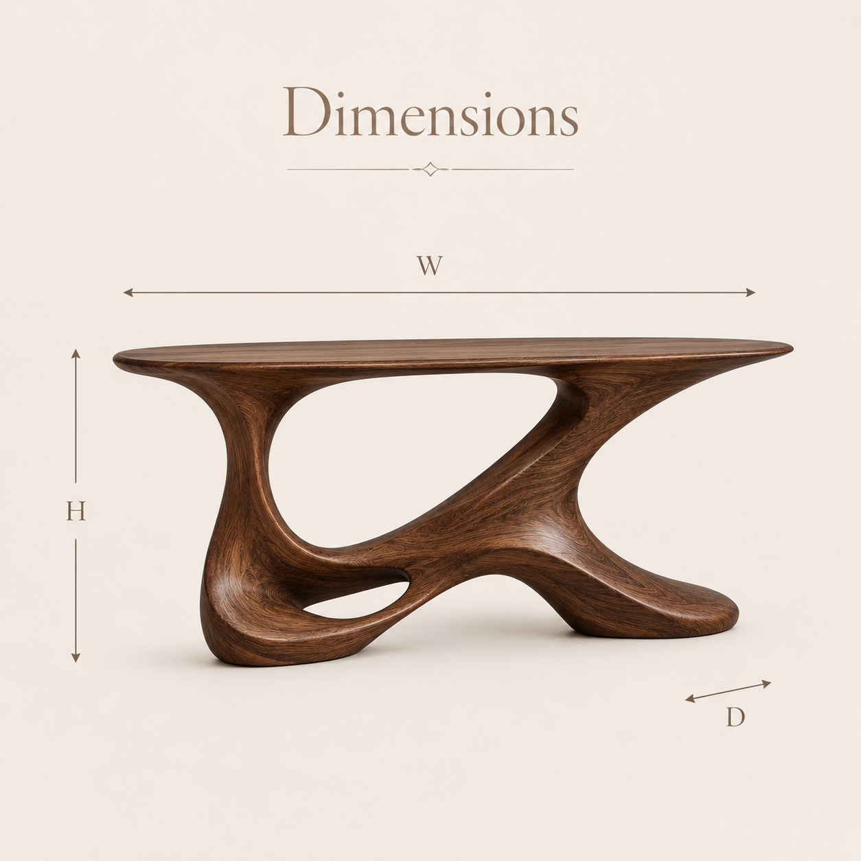 Selene Rounded Foyer Console Table - Design 376 - product image 08