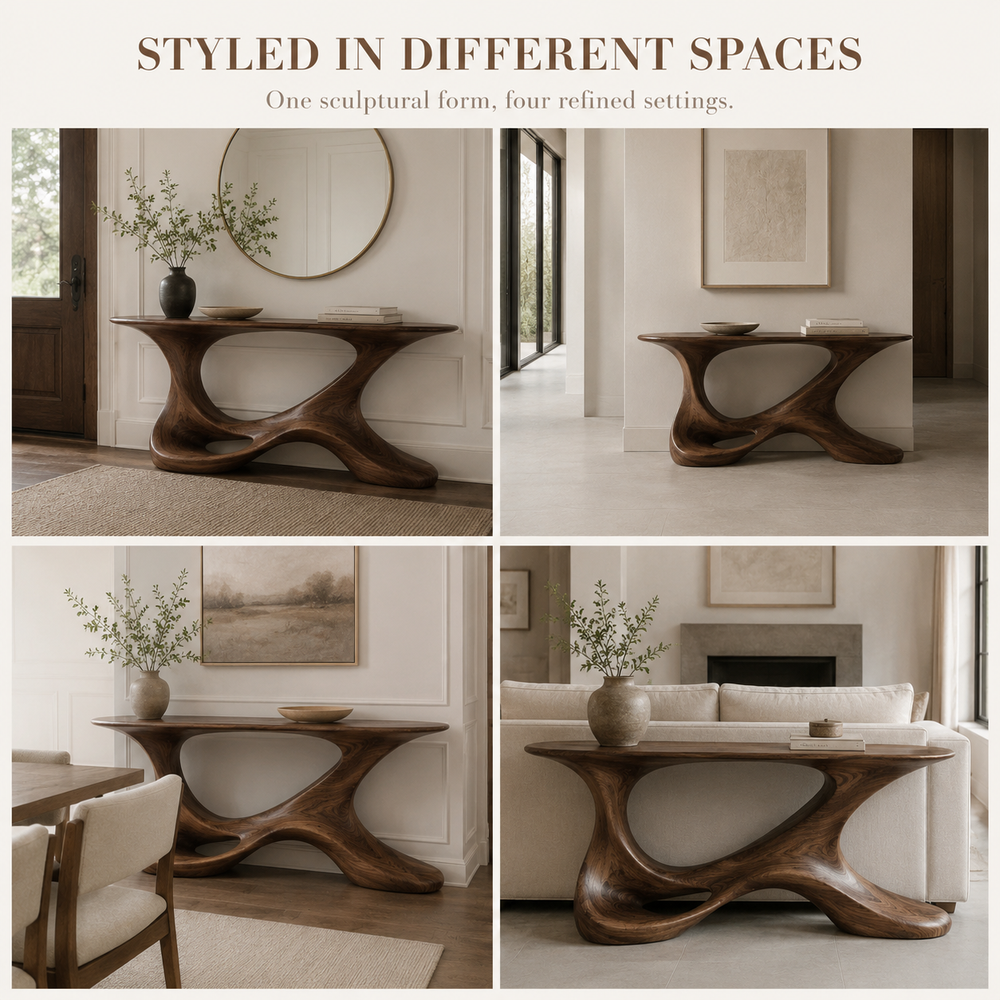 Selene Rounded Foyer Console Table - Design 376 - product image 10