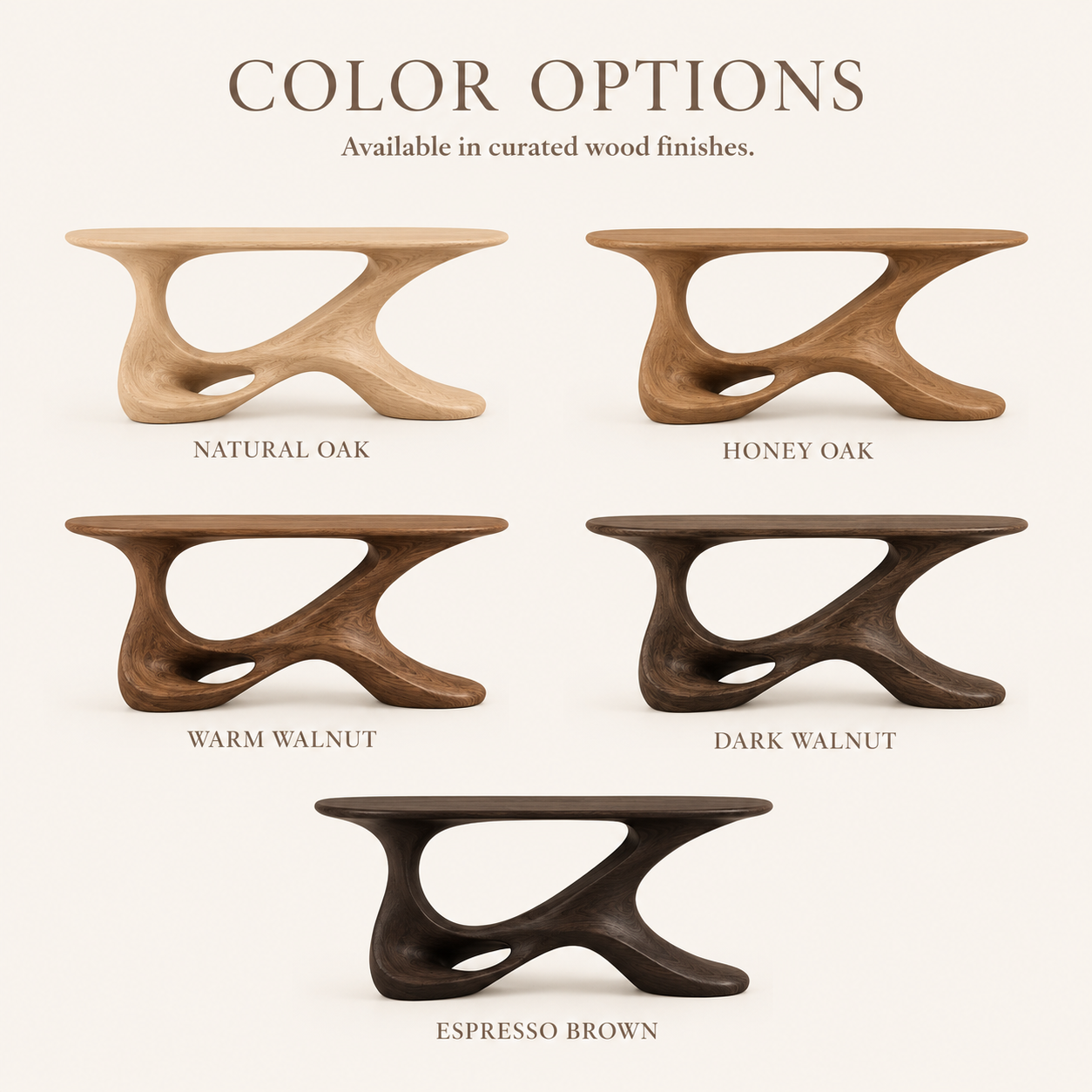 Selene Rounded Foyer Console Table - Design 376 - product image 11
