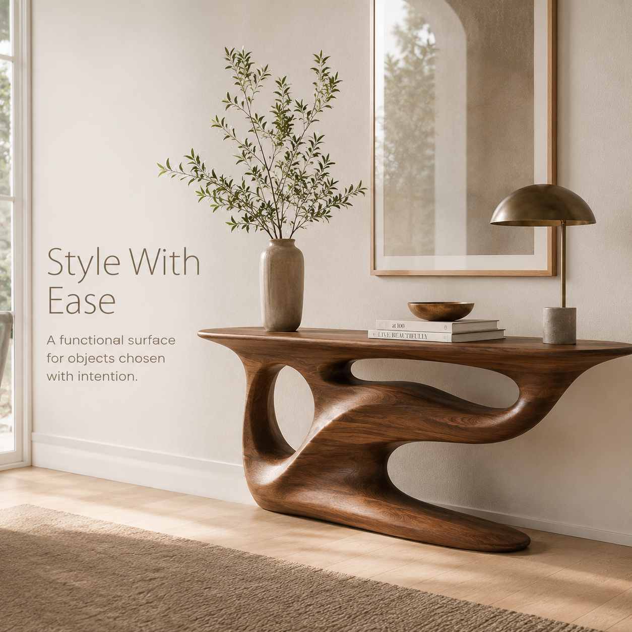 Mira Flow Wood Console Table - Design 378 - product image 06