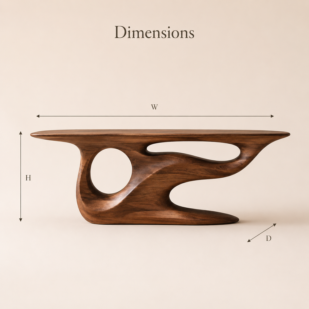 Mira Flow Wood Console Table - Design 378 - product image 07