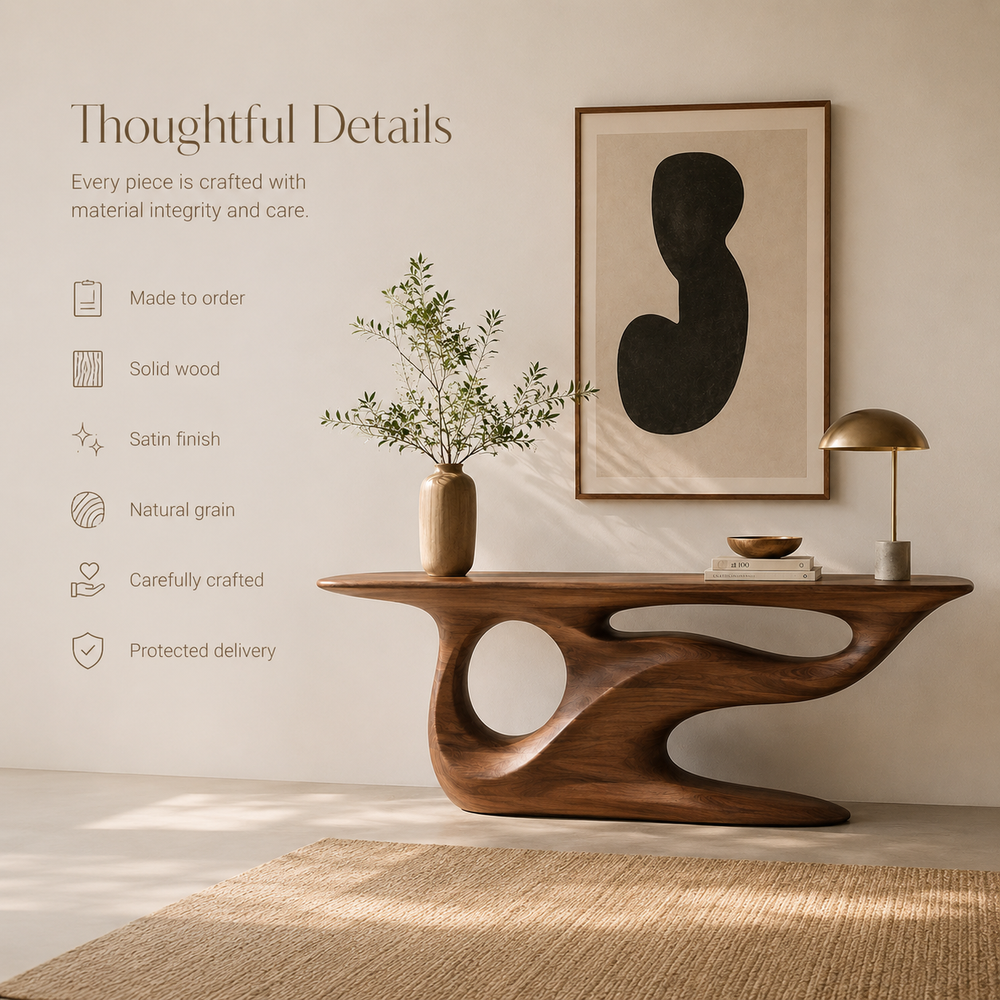 Mira Flow Wood Console Table - Design 378 - product image 08