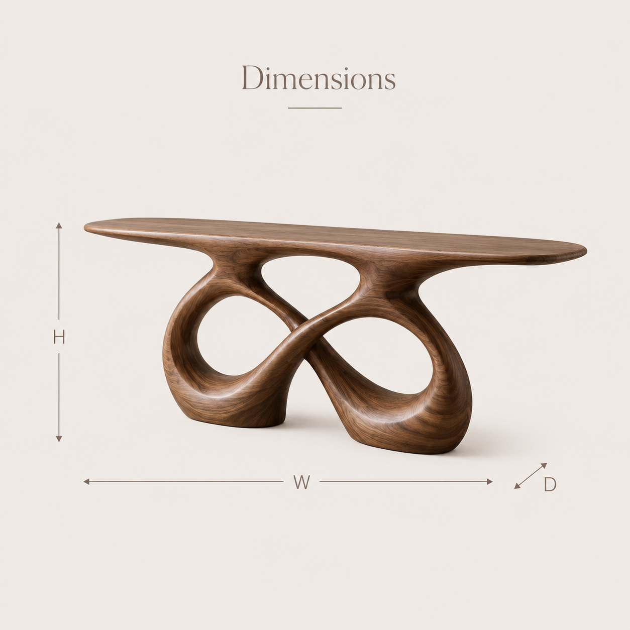 Talia Soft Edge Console Table - Design 379 - product image 08