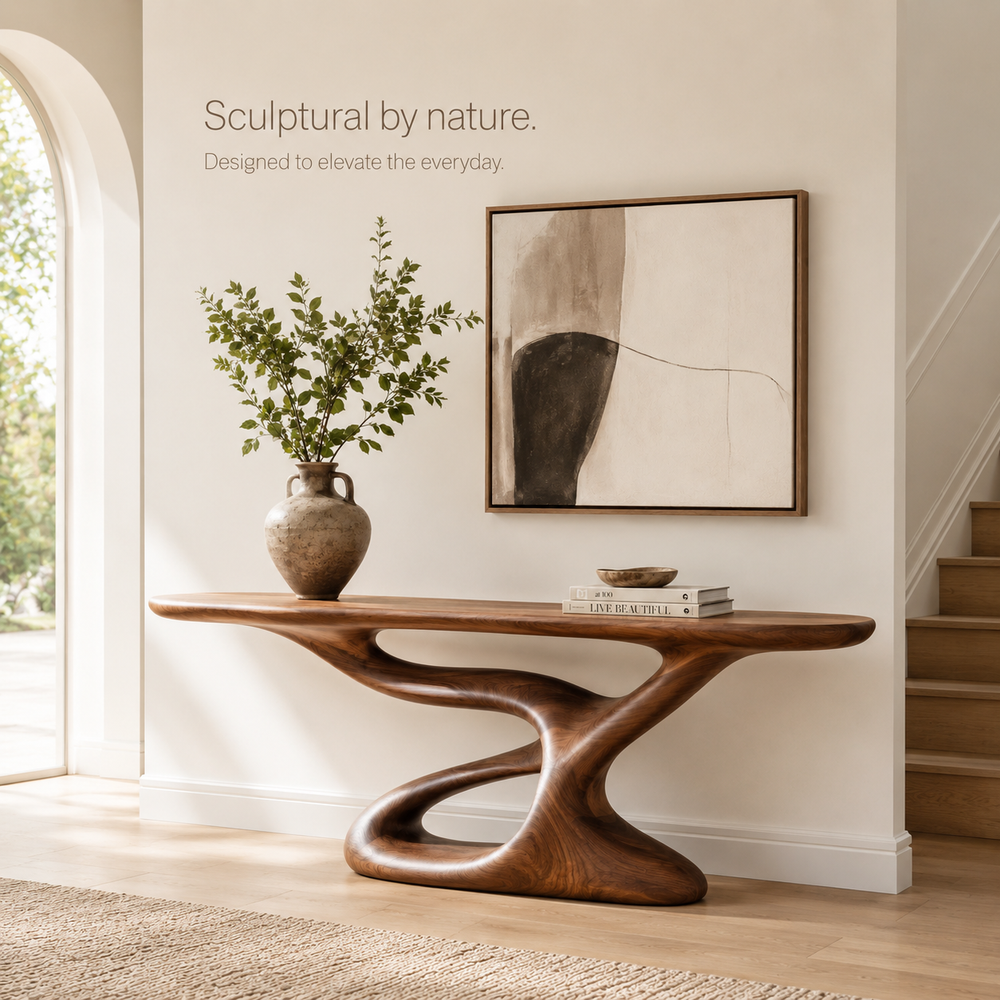Vale Sculptural Entry Console Table - Design 380 - product image 02