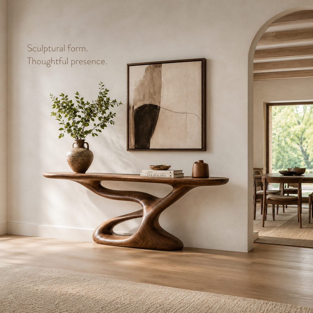 Vale Sculptural Entry Console Table - Design 380 - product image 04